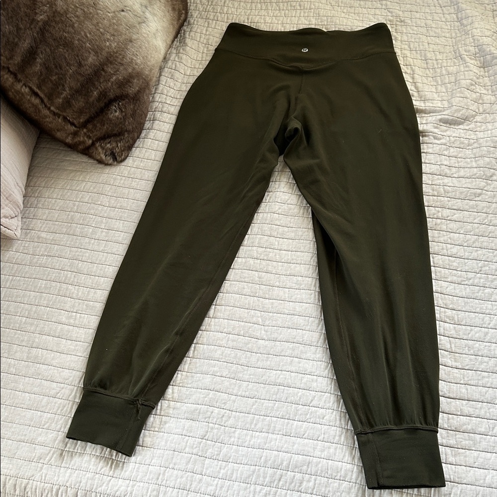 Lululemon Aline army green high rise legging joggers full length 8​ - Picture 10 of 16
